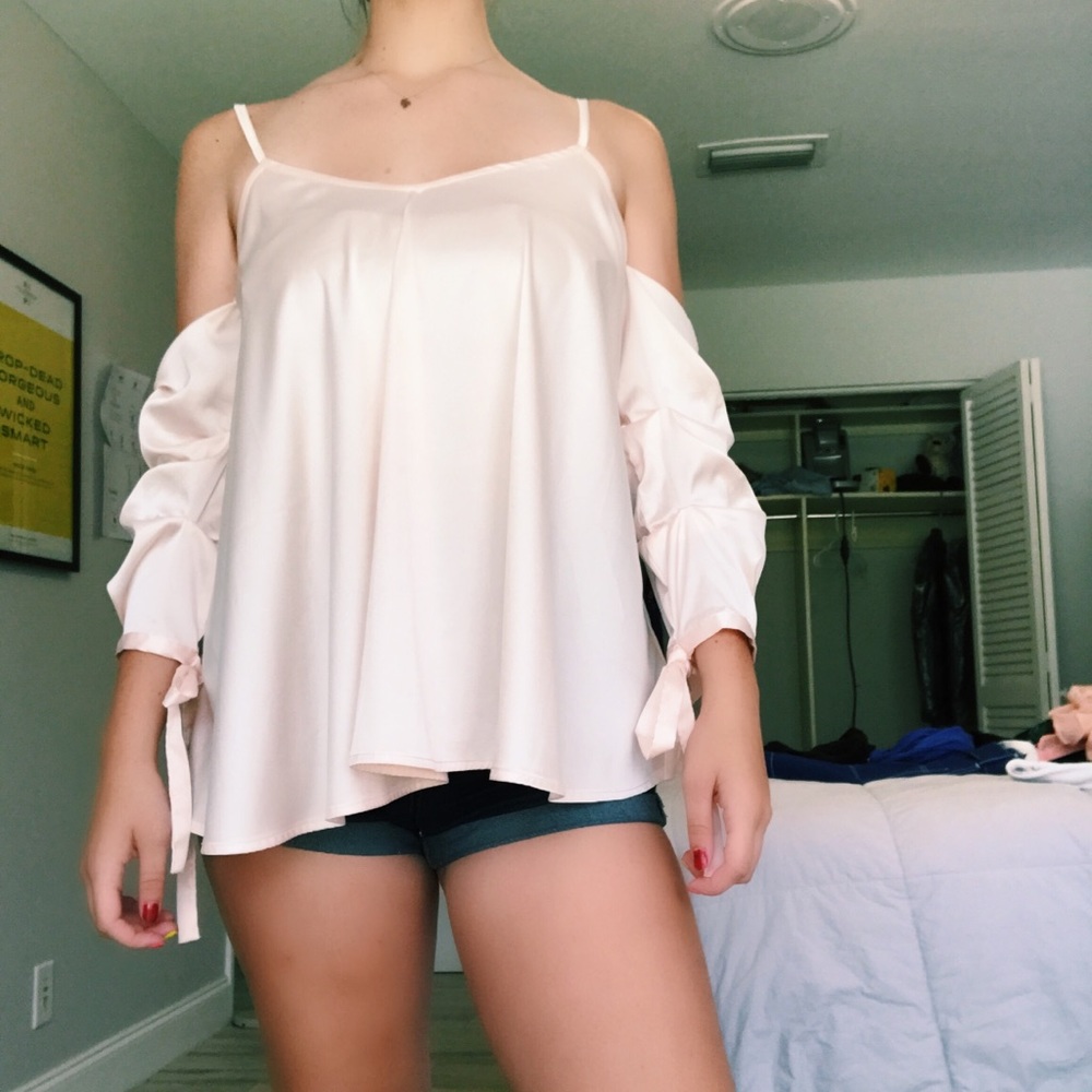 Pink Silk Blouse💫